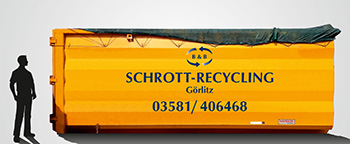 Roll-on/off container with a capacity of 36 m³